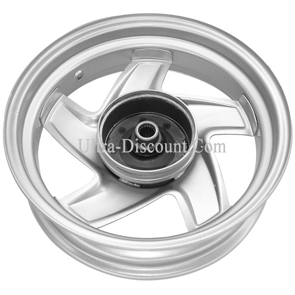 Cerchio posteriore in lamiera per scooter Baotian BT49QT-12, Ricambi Baotian BT49QT-12