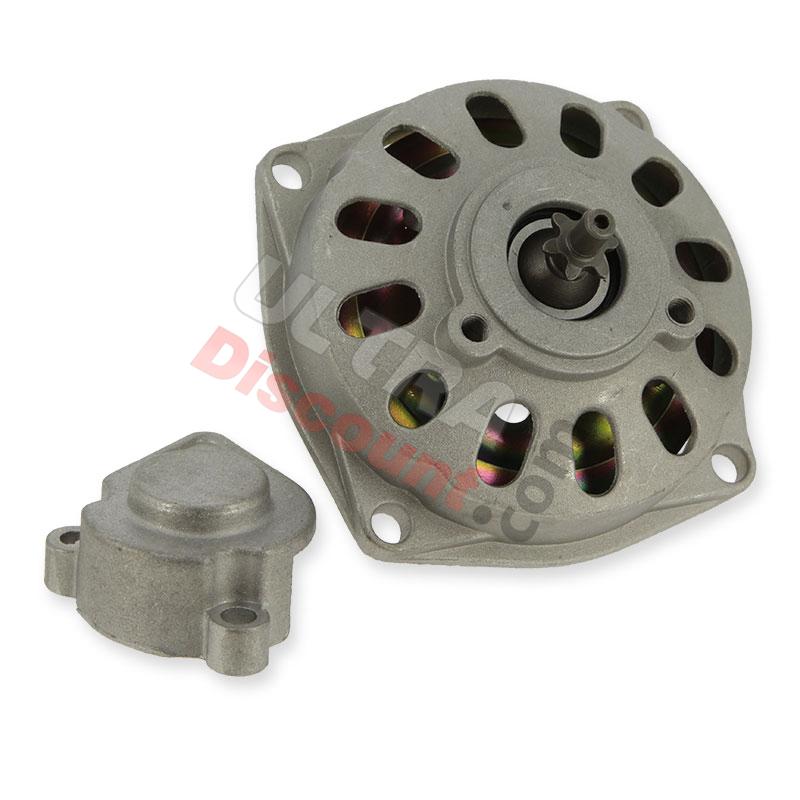 Campana frizione + coperchio + pignone a 6 denti, Ricambi mini quad Campana frizione + coperchio + pignone a 6 denti, Ricambi mini quad