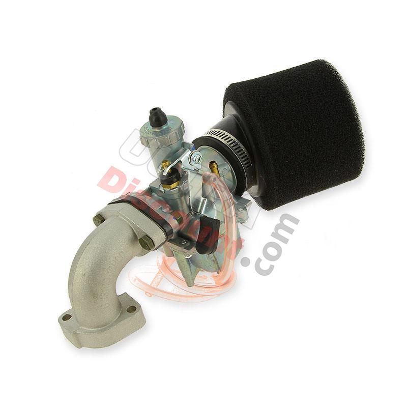 Kit carburatore 26 mm filtro in schiuma a gomito per Trex, Ricambi Trex Skyteam