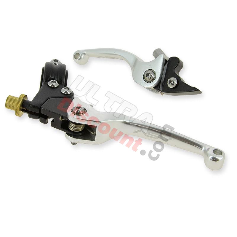 Coppia di leve per Pit Bike in alluminio UD Racing (Alu typo2), Ricambi Pit Bike Coppia di leve per Pit Bike in alluminio UD Racing (Alu typo2), Ricambi Pit Bike