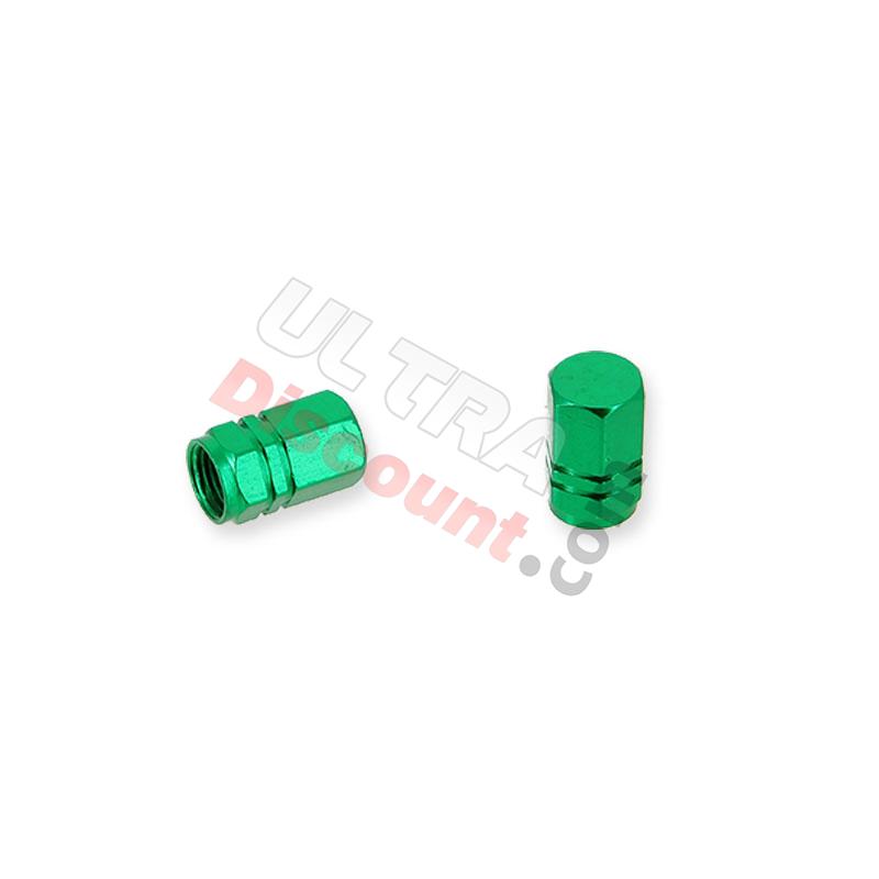 Coppia di Coppia di tappi valvola verdi, Ricambi pocket supermoto Coppia di Coppia di tappi valvola verdi, Ricambi pocket supermoto