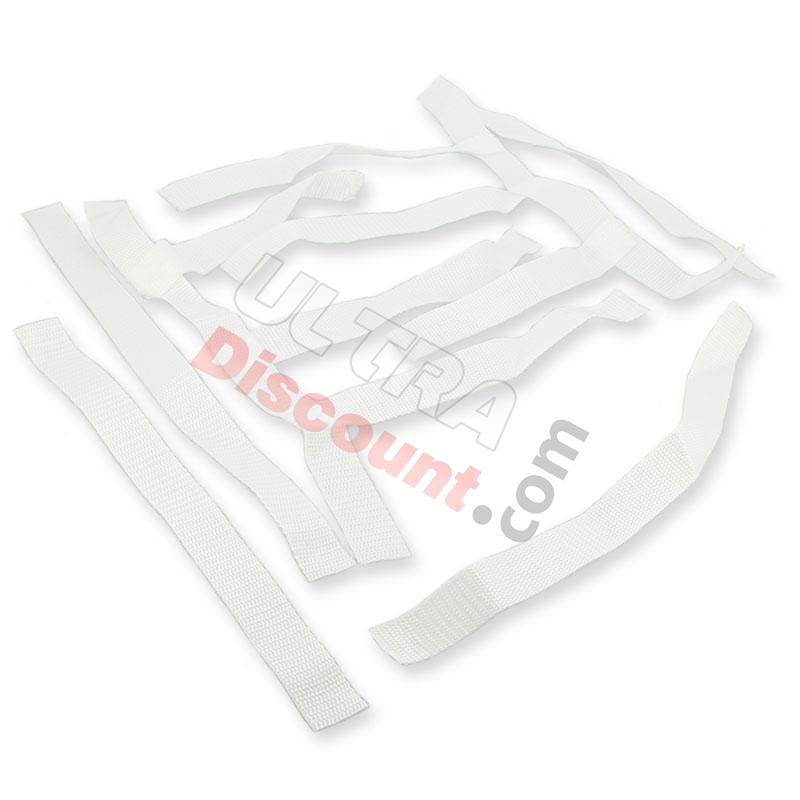 Paio di reti bianco per Poggiapiede per Bashan BS250AS-43, Ricambi Bashan 250cc BS250AS-43