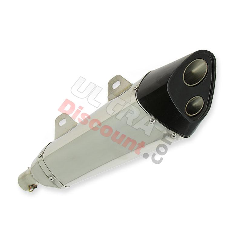 Silenziatore di scarico sinistra per Spy Racing 250cc F3 (typo2), Ricambi Quad SPY250F3 Silenziatore di scarico sinistra per Spy Racing 250cc F3 (typo2), Ricambi Quad SPY250F3