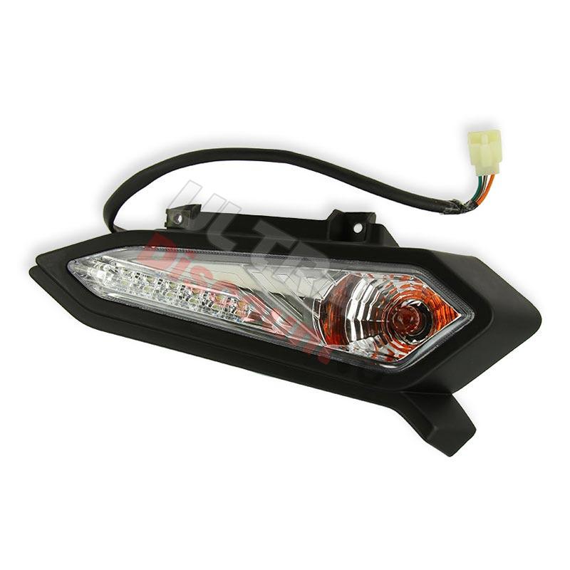 Indicatore di direzione anteriore sinistro per Bashan 250cc BS250AS-43, Ricambi Bashan 250cc BS250AS-43