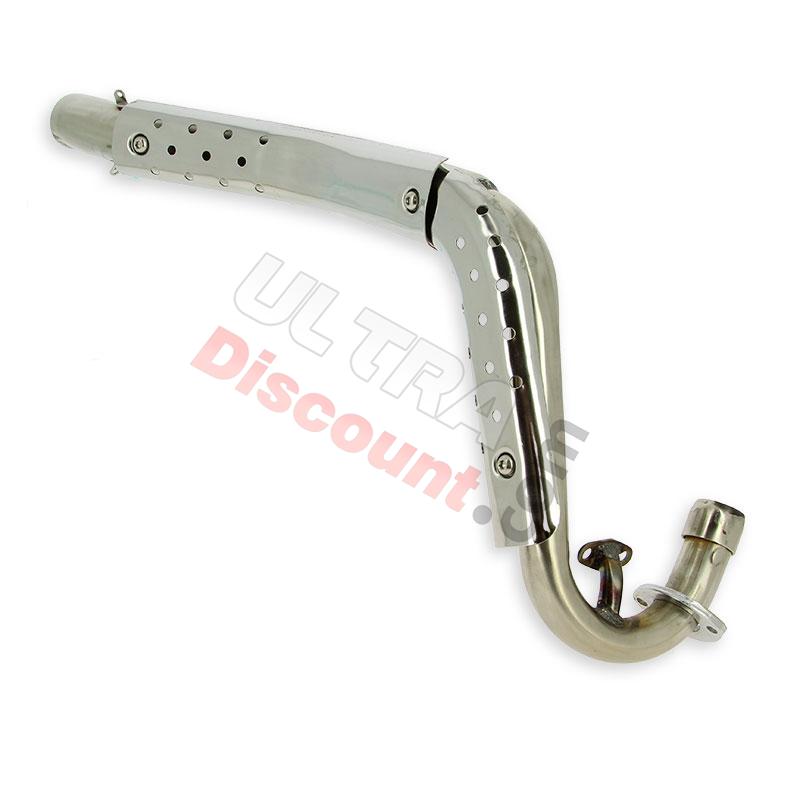 Tubo di scarico cromato per Skyteam Dax 125cc, Ricambi Dax Skymax Tubo di scarico cromato per Skyteam Dax 125cc, Ricambi Dax Skymax