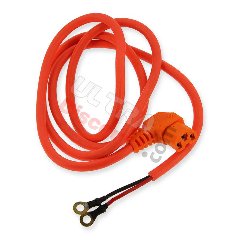Cavo di alimentazione della batteria (130cm) per Citycoco - Arancione fluo, Ricambi Citycoco Cavo di alimentazione della batteria (130cm) per Citycoco - Arancione fluo, Ricambi Citycoco