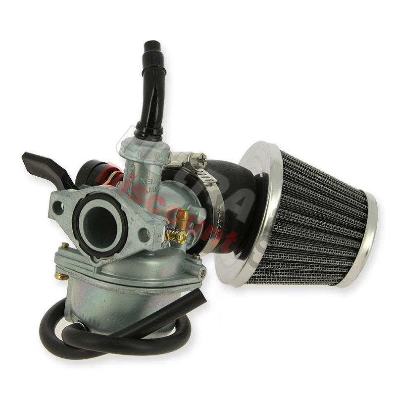 Kit carburatore 19mm filtro angolato per Dax Skymax Skyteam, Ricambi Dax Skymax