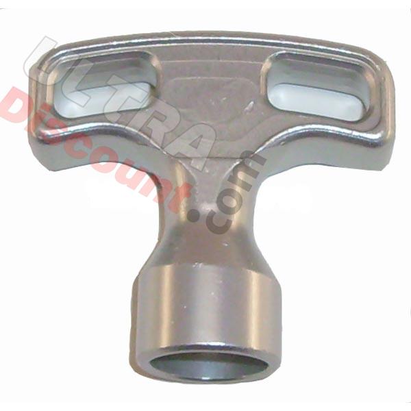 Manopola per avviamento a strappo di colore Alluminio, Ricambi Pocket Blata MT4