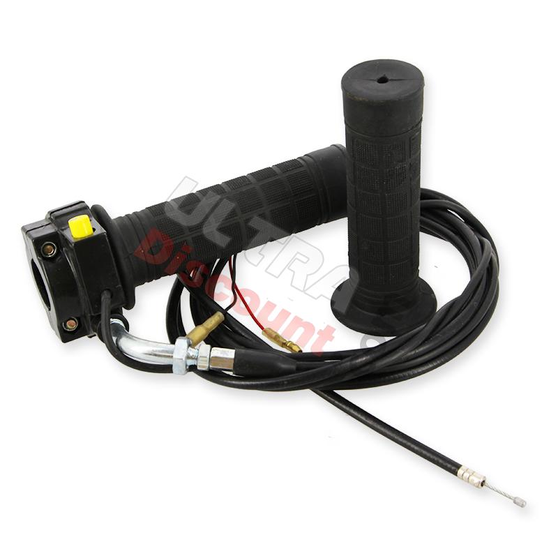 Manopola dell'acceleratore con interruttore di spegnimento e cavo per scooter a benzina, Ricambi Scooter termico