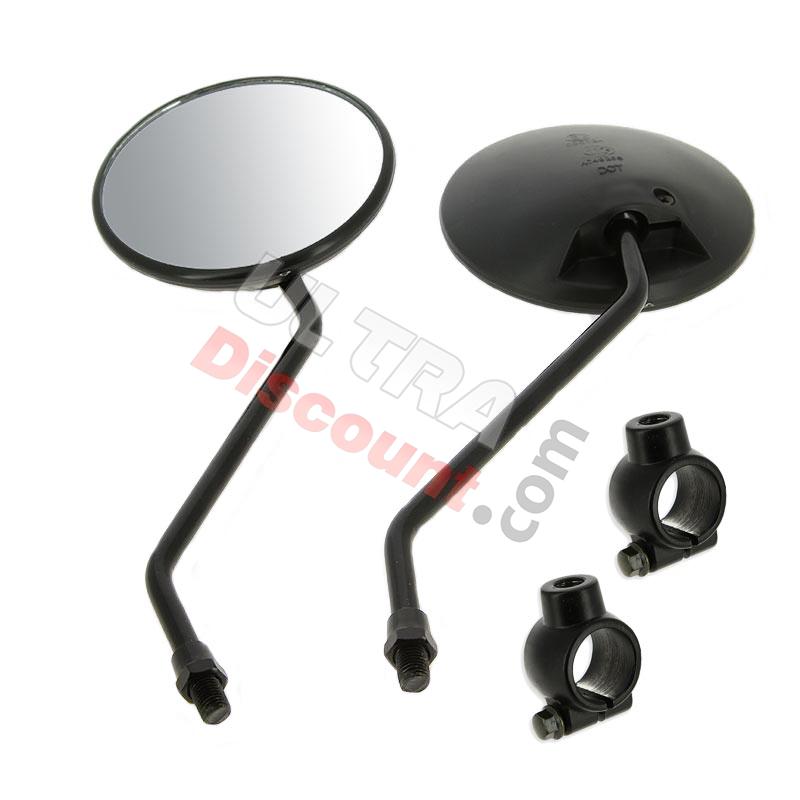 Lotto Specchietto retrovisore nero + supporto per Citycoco (Black edition Ø10), Ricambi Citycoco Lotto Specchietto retrovisore nero + supporto per Citycoco (Black edition Ø10), Ricambi Citycoco