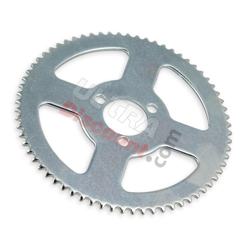 Corona rinforzata a 68 denti (passo piccolo) - ALU     , Ricambi pocket supermoto