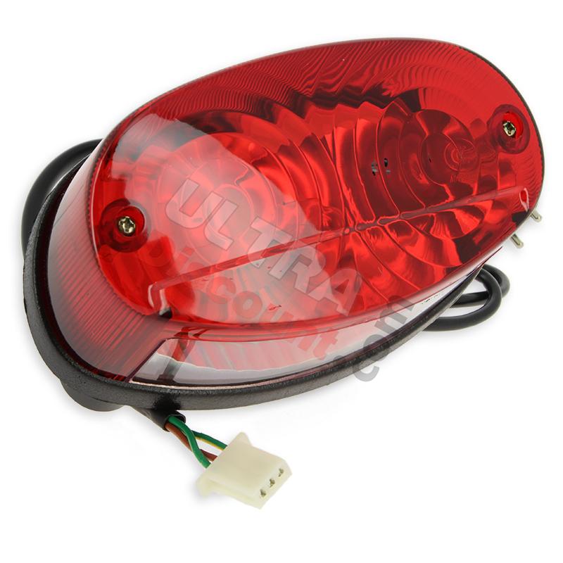 Faro posteriore per Citycoco rosso (type3), Ricambi Citycoco