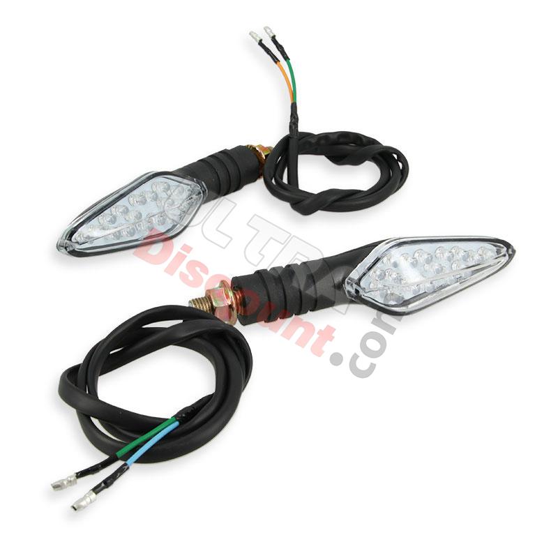Indicatori di direzione a LED, Ricambi Shineray 200STIIE e STIIEB Indicatori di direzione a LED, Ricambi Shineray 200STIIE e STIIEB