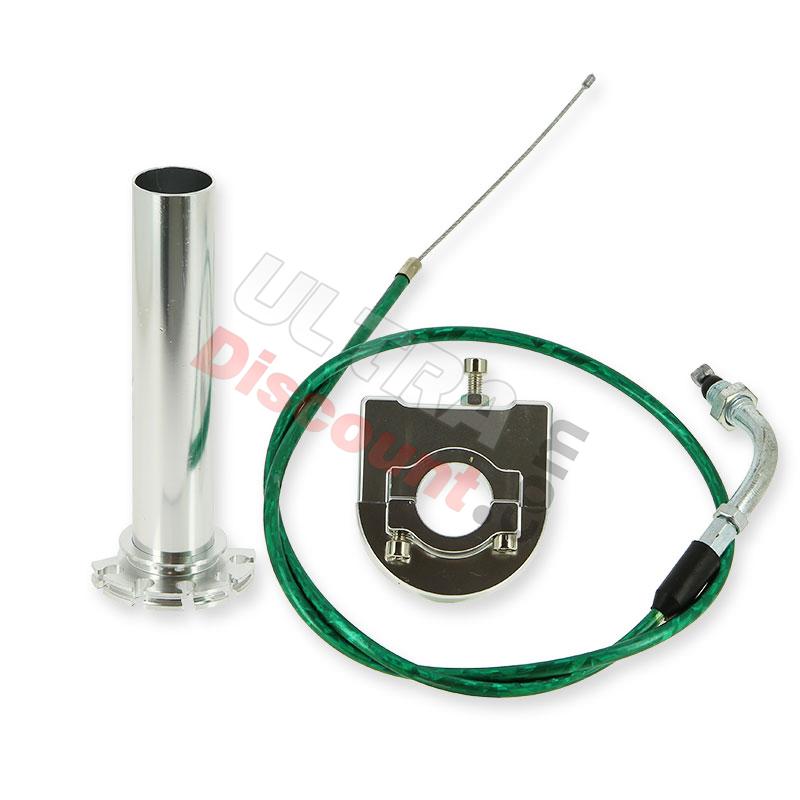 Manopola acceleratore rapida di qualità (Alu) + Cavo, Ricambi Polini 911 GP3 Manopola acceleratore rapida di qualità (Alu) + Cavo, Ricambi Polini 911 GP3