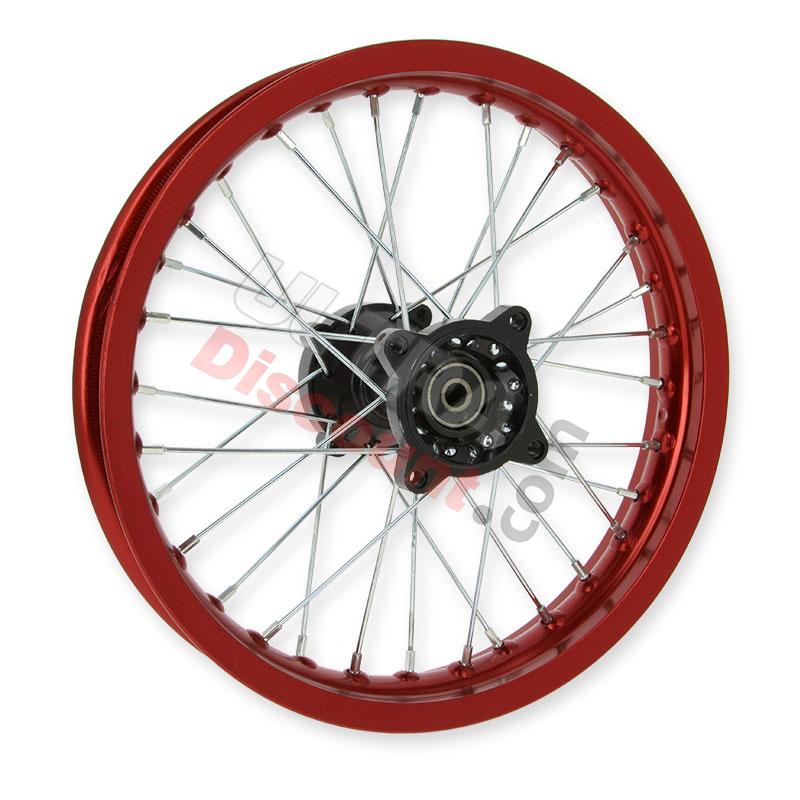 Cerchio 14'' posteriore per Pit Bike AGB30 (Rosso, tipo 4), Ricambi Pit Bike Cerchio 14'' posteriore per Pit Bike AGB30 (Rosso, tipo 4), Ricambi Pit Bike