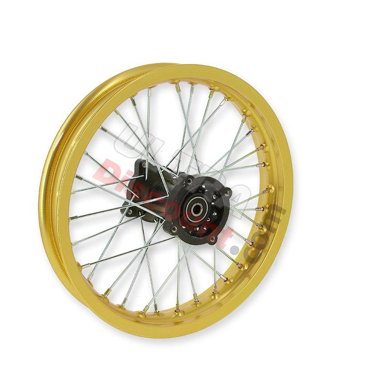 Cerchio 14'' posteriore per Pit Bike AGB30 (oro, tipo 4), Ricambi Pit Bike