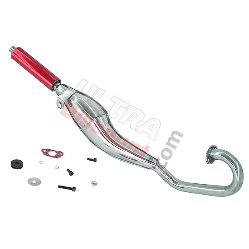 Marmitta Tuning per mini supermotard (tipo 2, rossa), Ricambi pocket supermoto Marmitta Tuning per mini supermotard (tipo 2, rossa), Ricambi pocket supermoto