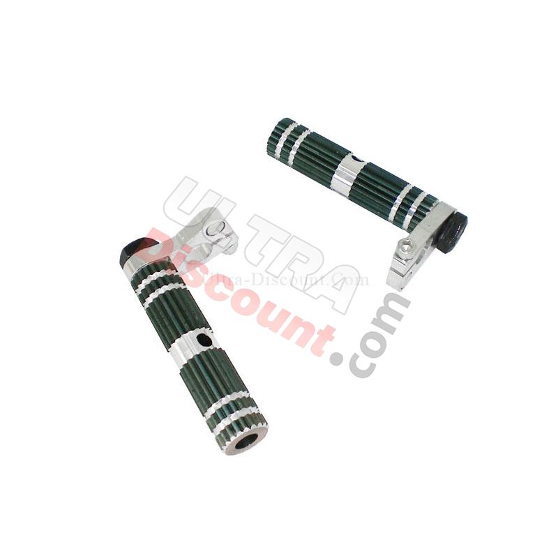 Pedane poggiapiedi in alluminio TAF02 (nero-alu), Ricambi Pocket Blata MT4 Pedane poggiapiedi in alluminio TAF02 (nero-alu), Ricambi Pocket Blata MT4