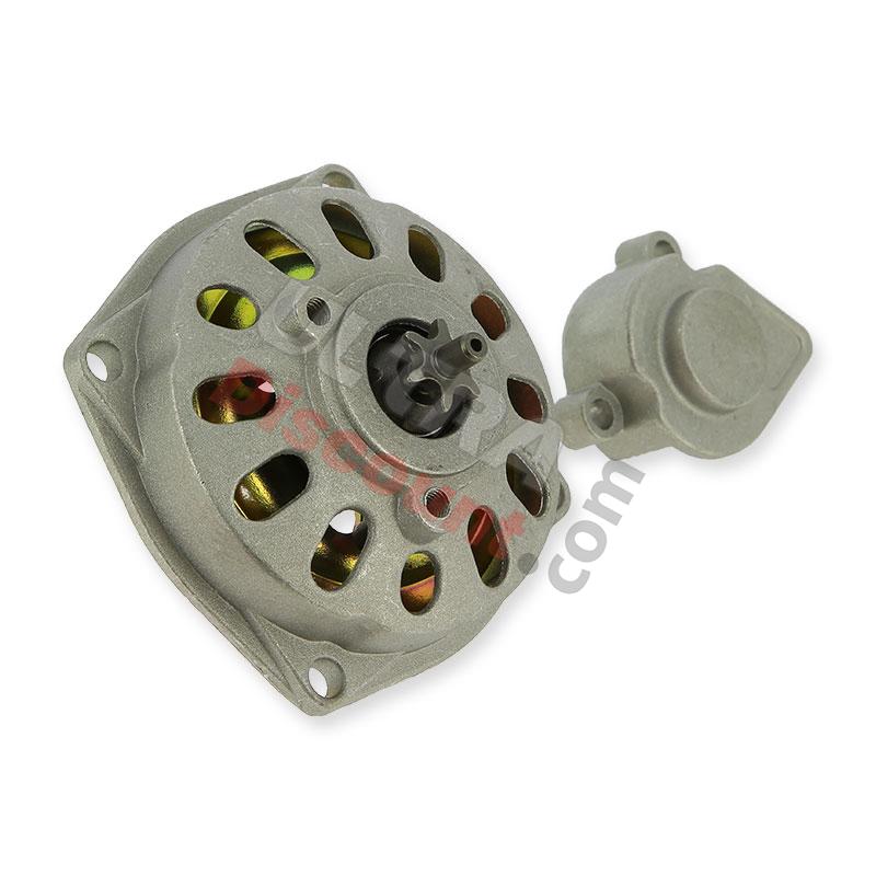 Campana frizione + coperchio + pignone a 6 denti TF8 Passo Grande, Ricambi Mini Moto