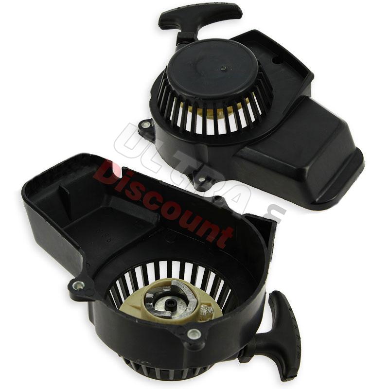 Avviamento a strappo in plastica + Pignone in alluminio per mini moto, Ricambi Mini Moto