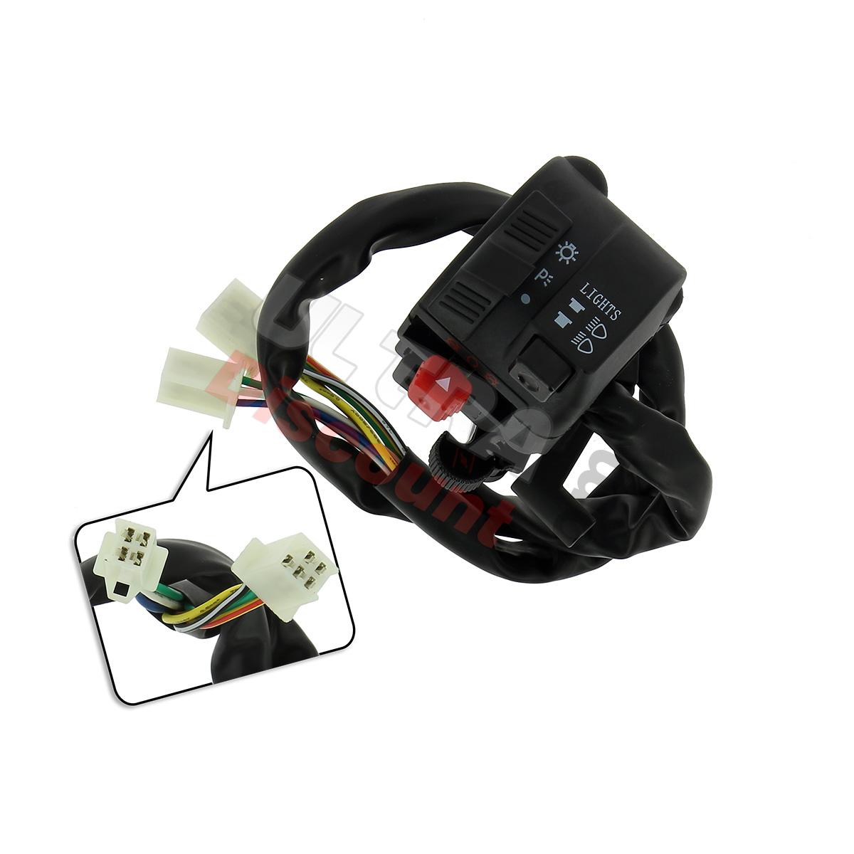 Unità comandi sinistra per Quad Bashan 200cc (BS200S-A7), Ricambi quad Bashan 200cc BS200S7