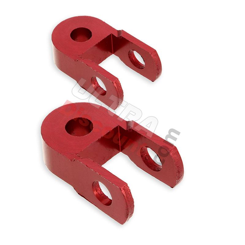 2 Prolunga 3cm per ammortizzatore per Pit Bike (Rosso), Ricambi Pit Bike