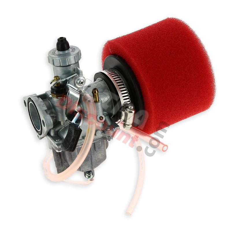 Carburatore Mikuni di 26mm + filtro rosso per Pit Bike, Ricambi Pit Bike Carburatore Mikuni di 26mm + filtro rosso per Pit Bike, Ricambi Pit Bike