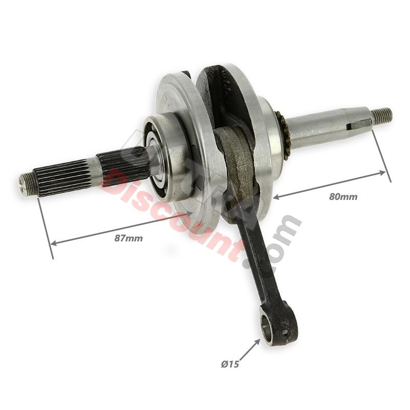 Albero motore per motore 1P54FMI di Pit Bike 125cc, Ricambi Pit Bike Albero motore per motore 1P54FMI di Pit Bike 125cc, Ricambi Pit Bike