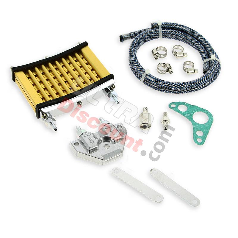 Radiatore olio UD Racing per Pit Bike (oro), Ricambi Pit Bike Radiatore olio UD Racing per Pit Bike (oro), Ricambi Pit Bike
