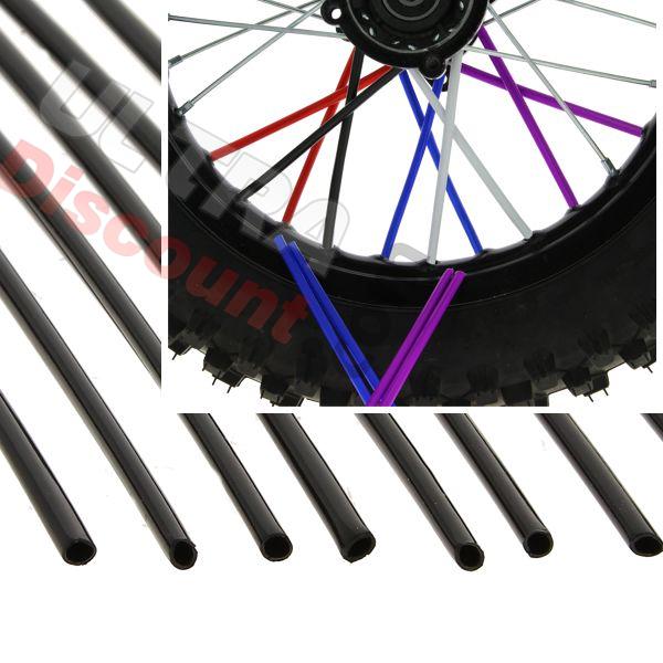 Copertura de raggi per dirt bike (12) - NERO, Ricambi Pit Bike