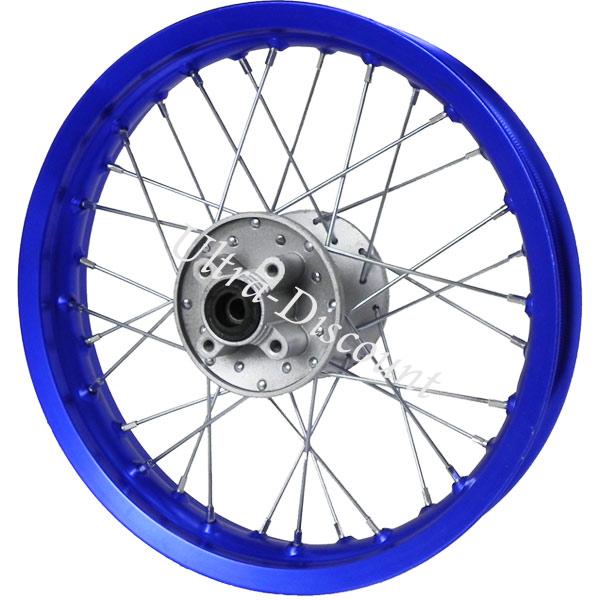 Cerchio posteriore per Pit Bike 14'' (tipo 1, blu), Ricambi Pit Bike Cerchio posteriore per Pit Bike 14'' (tipo 1, blu), Ricambi Pit Bike