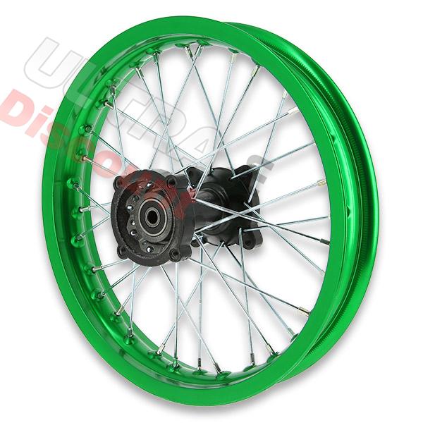 Cerchio 14'' posteriore per Pit Bike AGB30 (verde, tipo 4), Ricambi Pit Bike Cerchio 14'' posteriore per Pit Bike AGB30 (verde, tipo 4), Ricambi Pit Bike