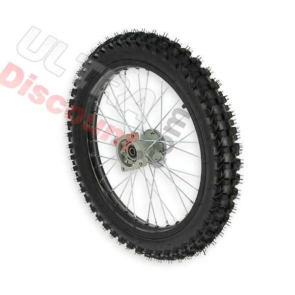 Ruota anteriore 17'' per Pit Bike AGB30 - Nero, Ricambi Pit Bike