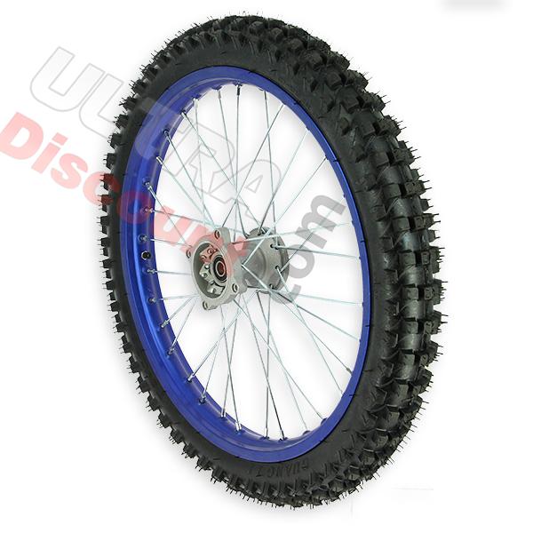 Ruota anteriore 19'' per Pit Bike AGB30 - Blu, Ricambi Pit Bike Ruota anteriore 19'' per Pit Bike AGB30 - Blu, Ricambi Pit Bike