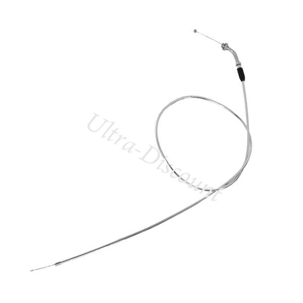 Cavo acceleratore per Pit Bike (Chrome, 125cm - 115cm: tipo A), Ricambi Pit Bike