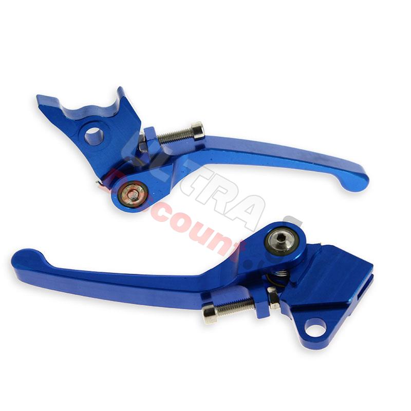 Coppia di leve per Pit Bike in alluminio blu, Ricambi Pit Bike Coppia di leve per Pit Bike in alluminio blu, Ricambi Pit Bike
