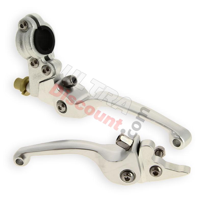 Coppia di leve per Pit Bike in alluminio UD Racing (Alu), Ricambi Pit Bike