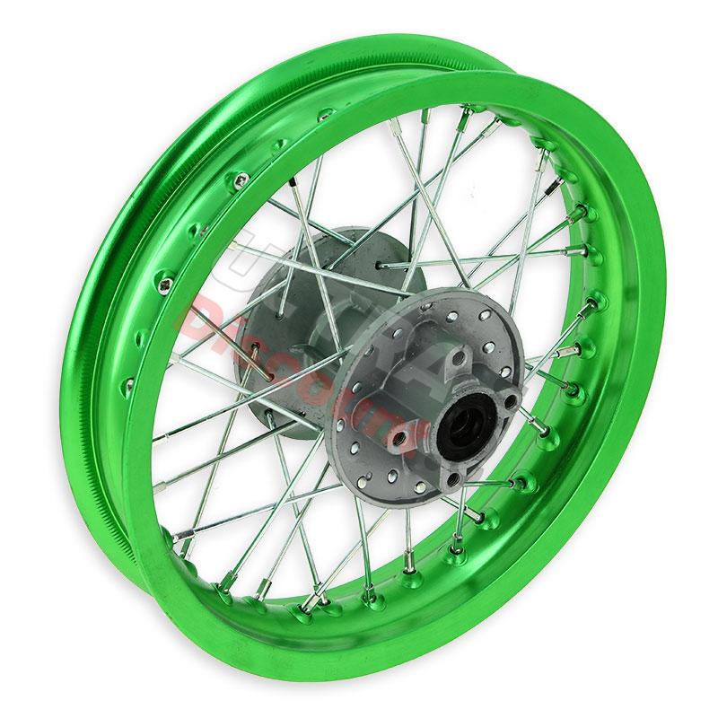 Cerchio posteriore per Pit Bike 12'' (tipo 1, verde), Ricambi Pit Bike Cerchio posteriore per Pit Bike 12'' (tipo 1, verde), Ricambi Pit Bike