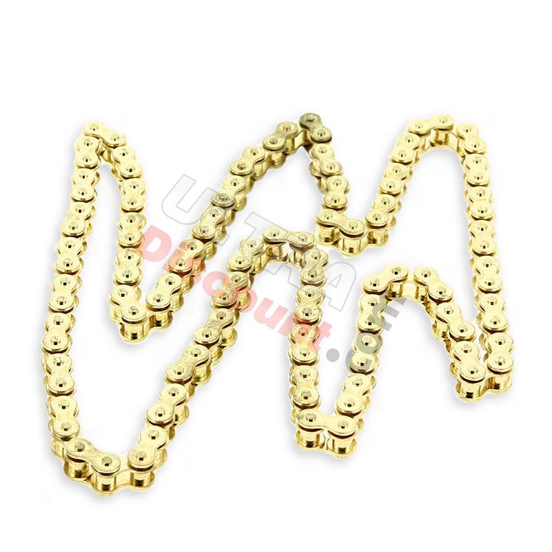 Catena per Pit Bike a 55 maglie (H420, Oro), Ricambi Pit Bike Catena per Pit Bike a 55 maglie (H420, Oro), Ricambi Pit Bike