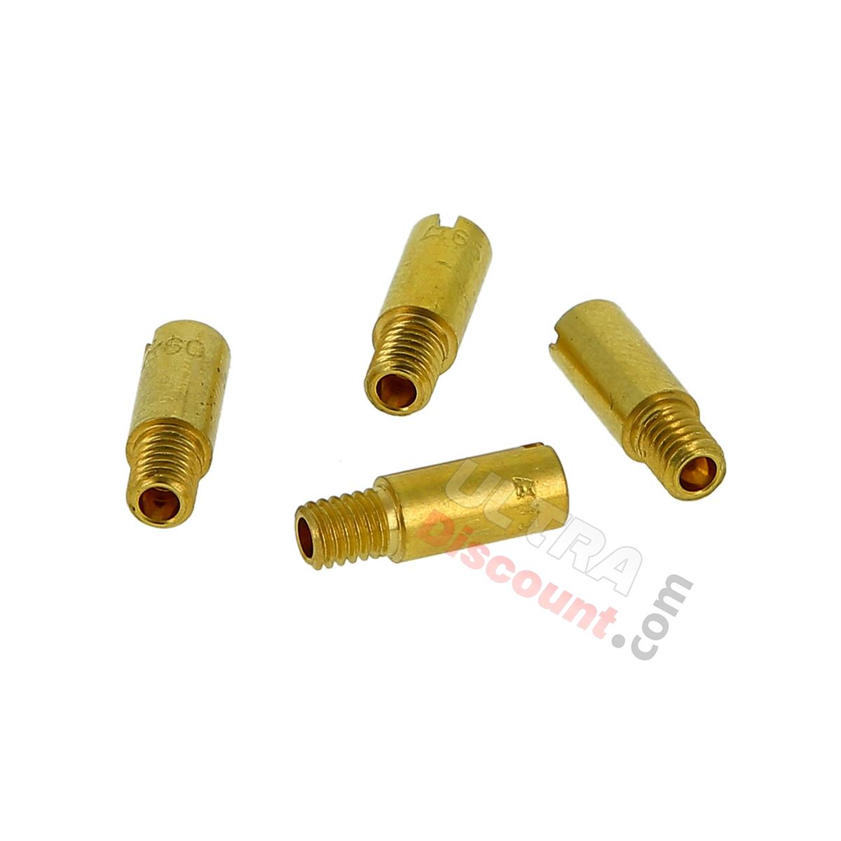 Lotto di 4 getti per carburatore di serie di mini moto, Ricambi Mini Moto