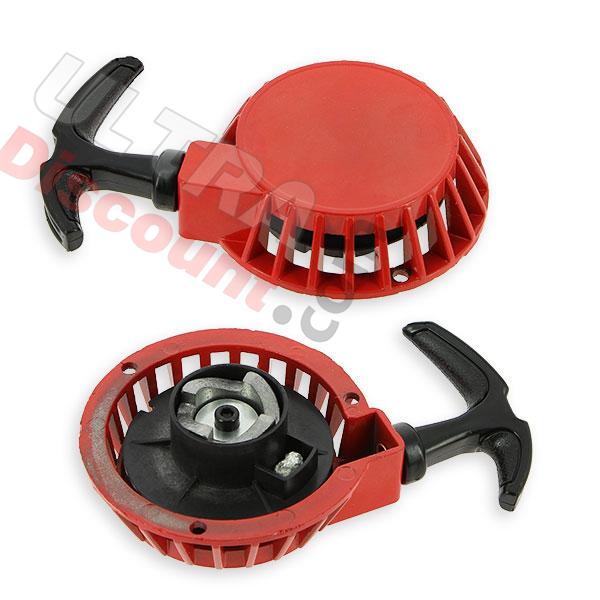 Avviamento a strappo in alluminio rosso tipo B, Ricambi pocket supermoto Avviamento a strappo in alluminio rosso tipo B, Ricambi pocket supermoto