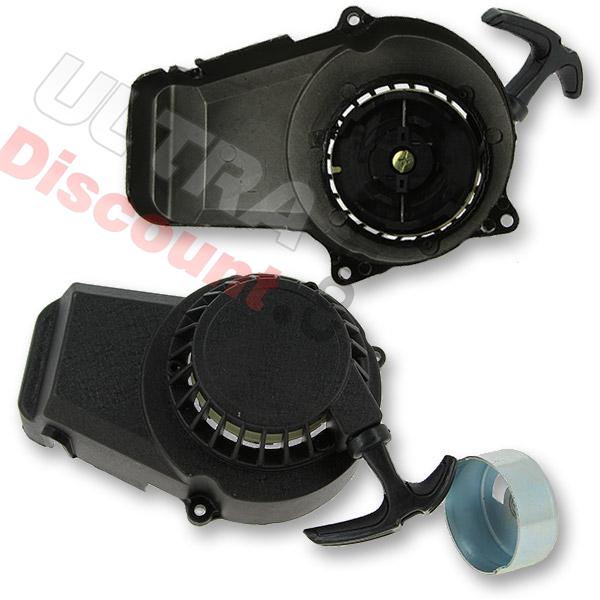 Avviamento in alluminio di serie per mini quad con Pignone - Grafite nero, Ricambi mini quad Avviamento in alluminio di serie per mini quad con Pignone - Grafite nero, Ricambi mini quad
