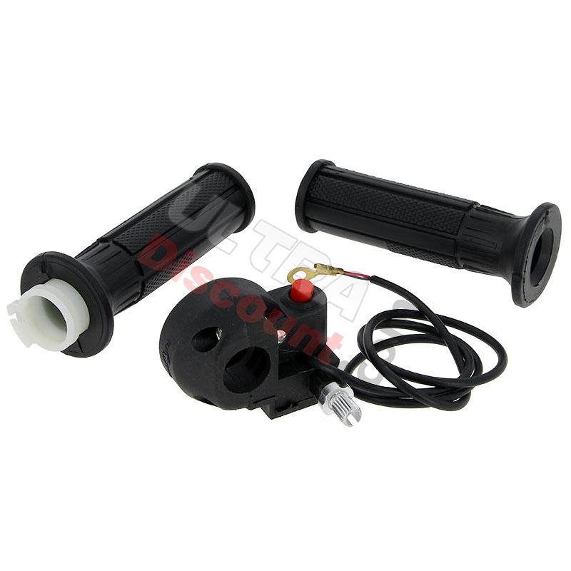 Manopola acceleratore con interruttore spegnimento per Mini moto, Ricambi Mini Moto Manopola acceleratore con interruttore spegnimento per Mini moto, Ricambi Mini Moto