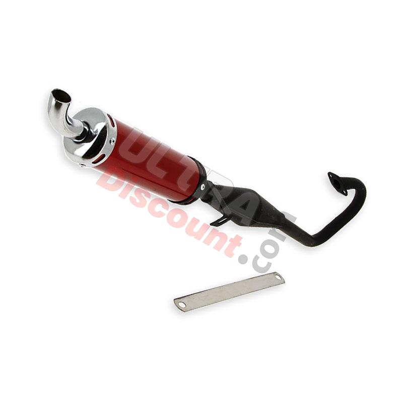 Marmitta Tuning rosso per mini Supermotard (tipo 1), Ricambi pocket supermoto Marmitta Tuning rosso per mini Supermotard (tipo 1), Ricambi pocket supermoto