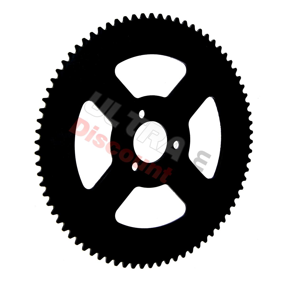 Corona rinforzata a 78 denti passo piccolo, Ricambi Mini Moto Corona rinforzata a 78 denti passo piccolo, Ricambi Mini Moto