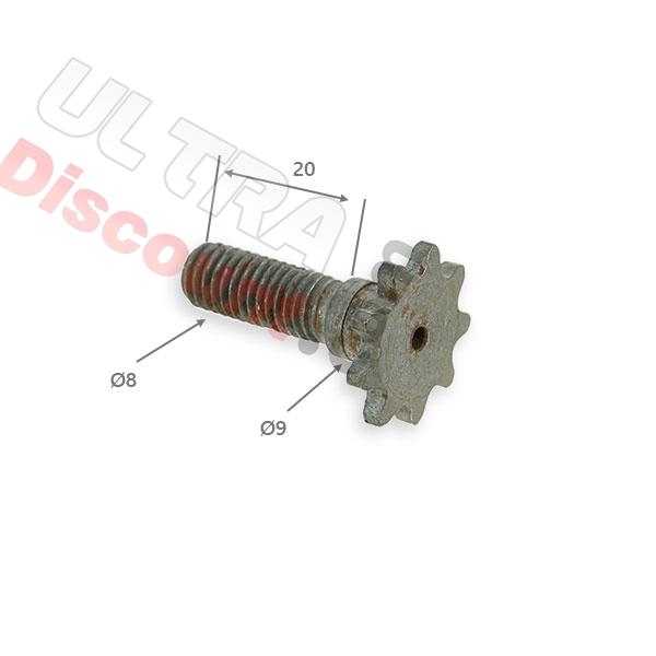 Pignone rinforzato 9 denti a passo Americano (passo piccolo), Ricambi Polini 911 GP3 Pignone rinforzato 9 denti a passo Americano (passo piccolo), Ricambi Polini 911 GP3