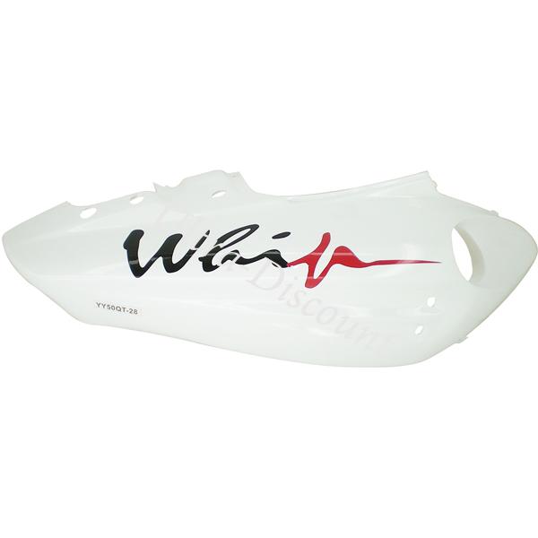 Carena fianco destro per scooter Jonway YY50QT-28B (bianco-rosso, tipo2), Ricambi Scooter Jonway