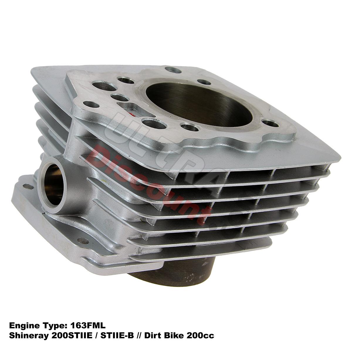 Cilindro per Quad Shineray 200cc STIIE, STIIE-B 163FML (63mm) Alu, Ricambi Shineray 200STIIE e STIIEB Cilindro per Quad Shineray 200cc STIIE, STIIE-B 163FML (63mm) Alu, Ricambi Shineray 200STIIE e STIIEB