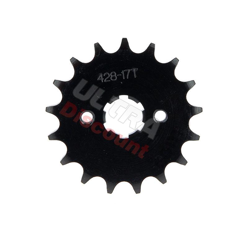 Pignone a 17 denti per Quad Shineray 200cc STIIE, Ricambi Shineray 200STIIE e STIIEB Pignone a 17 denti per Quad Shineray 200cc STIIE, Ricambi Shineray 200STIIE e STIIEB