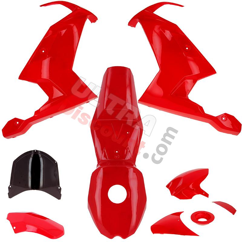 Carena per mini MT4 rossa, Ricambi Moto Nitro